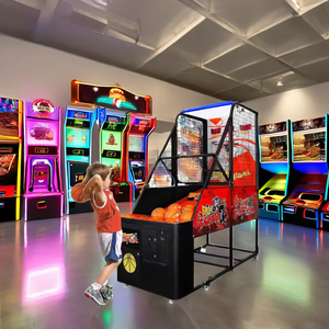 Máquina arcade de tiro de baloncesto que funciona con monedas, máquina de juego de baloncesto callejero de diversión - Product Image 3