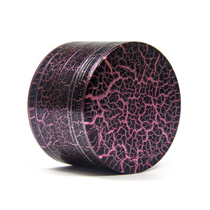 Nouveau Grinder à herbes en métal de 50 mm, motif craquelé multicolore effet fumée brisée, accessoire pour fumer - Product Image 1
