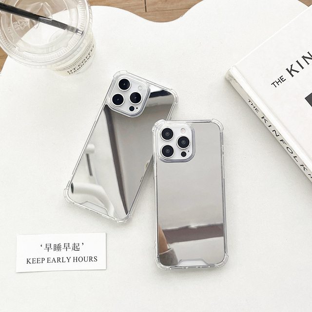 For I Phone 17 Cover Luxury Women Girls Make up Mirror Mobile Phone Case for iPhone 16 Pro Max 15 Plus 17 Air 14 13 12