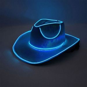 Sombrero de Vaquero con Luces LED Estilo Occidental, Colorido, Unisex, para Viajes al Aire Libre, Fiestas Casuales, Venta al Por Mayor - Product Image 6