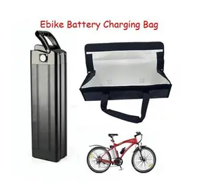 Explosionproof Lipo Battery Safe Bag, Fire Resistant Charge Storage bag of ebike Battery Charger for Electric Bicycle