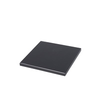 Boîte à mouchoirs en acrylique noir mat EASTON pour chambre d'hôtel, porte-serviettes rectangulaire L240xW120xH60mm