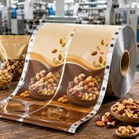 Groothandel Economische Voedselveilige Gelamineerde Notenrol Verpakkingsfolie Op Maat Gemaakt Dikte Punctiebestendig Hitteverzegelbaar Snackverpakking