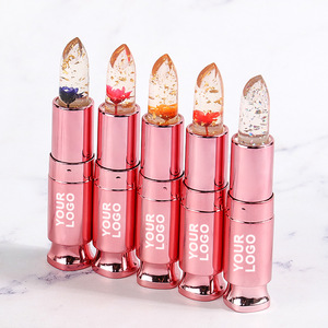 Lápiz Labial con Diseño Floral Personalizado en Tubo Transparente, Cambia de Color, Hidratante, Bálsamo Labial Natural, Maquillaje Labial al por Mayor, OEM - Product Image 4