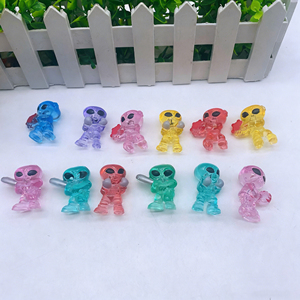Plastik Şeffaf Uzaylı Oyuncak Bebek Çocuk Hediyesi Küçük Oyuncak - Product Image 3