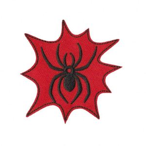 Patch brodé thermocollant pour vêtements, motif araignée rouge de dessin animé, pour broderie informatique - Product Image 5