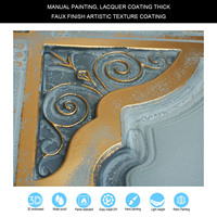 Plafonds 3D artistiques étanches et ignifuges 2x2 pieds en PVC gaufré pour restaurant, hôtel, club, couleur fumée PL65, livraison incluse