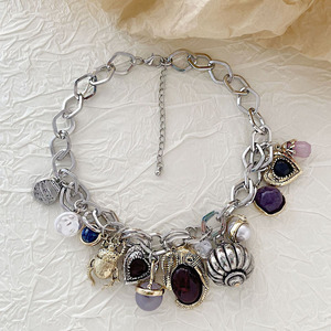 Nouveau collier chaîne pendentif tendance mode rétro pour femme - Product Image 4