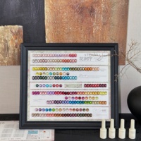 Collection de 56 couleurs de vernis gel effet œil de chat avec nuancier, perles de verre cristallines, kit de vernis gel pour nail art, prix d'usine pour salon de beauté