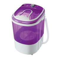 Machine à laver manuelle électrique semi-automatique 3.0kg à expédition rapide Mini laveuse portable à baignoire unique