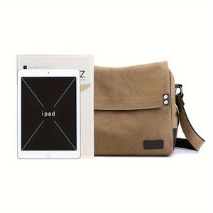 Men Casual <strong>Shoulder</strong> Satchel Crossbody Canvas <strong>Messenger</strong> Bag <strong>With</strong> Adjustable <strong>Strap</strong> - Product Image 4