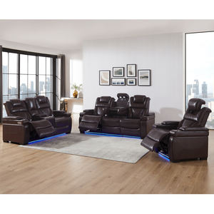 <span class=keywords><strong>Canapé</strong></span> électrique inclinable en cuir PU <span class=keywords><strong>pour</strong></span> salon, <span class=keywords><strong>vente</strong></span> chaude, fabricant, 3 places, meubles fonctionnels, ensemble <span class=keywords><strong>de</strong></span> canapés inclinables électriques - Product Image 1