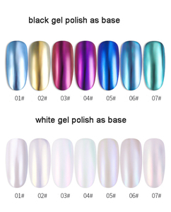 Chiodo di Scintillio della Polvere Arcobaleno Barlume Laser Magia mermaid pearl shell in polvere per la Nail Art Polish Decorazioni In Polvere - Product Image 4