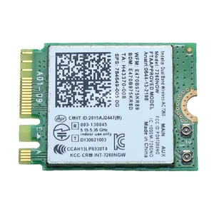 7260NGW AC 1200M 2,4G/5G banda dual Gigabit M.2 tarjeta de red inalámbrica incorporada Bluetooth universal