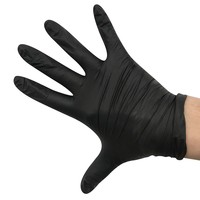 Gants en nitrile sans poudre pour le nettoyage, bleus, blancs, noirs, roses, pour salons de beauté, maquillage, tatouage, vinyle – Vente en gros