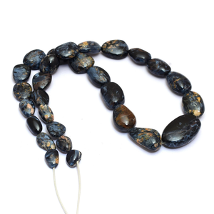 Cuentas de Pietersita Lisas de 10x12mm-18x32mm, Cuentas Ovaladas de Piedras Semipreciosas de Pietersita Natural de Gran Tamaño para Joyería - Product Image 4