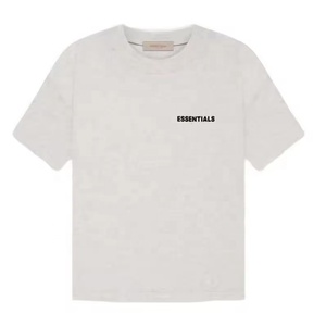 Áo thun oversize in logo chữ nổi phong cách đường phố hè <span class=keywords><strong>2025</strong></span>, chất liệu cotton unisex, bán buôn giảm giá - Product Image 3