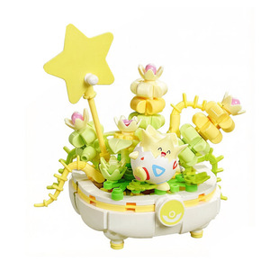 Ensemble de briques de construction Keeppley, modèle de plante en pot de <span class=keywords><strong>dessin</strong></span> <span class=keywords><strong>animé</strong></span> à faire soi-même, blocs de puzzle 3D, jouet de construction à collectionner, cadeau pour enfants et adolescents - Product Image 5