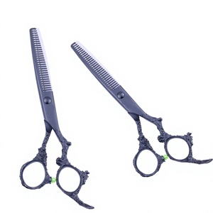 Tijeras Planas Profesionales de Acero Inoxidable Wanmei Black Dragon para Barbería, para Zurdos, Afiladas, Herramientas de Peluquería - Product Image 4