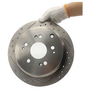 31369-16 Disco de freno ventilado ranurado perforado delantero y trasero Pasajero de fórmula de cerámica de 233mm para automóvil Silencioso Durable y sin polvo - Product Image 1