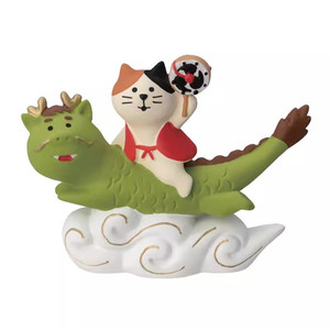 Figurine en résine <span class=keywords><strong>Chat</strong></span> de la Fortune <span class=keywords><strong>Japonais</strong></span> Dragon 2026, faite à la main et peinte à la main, décoration de bureau <span class=keywords><strong>porte</strong></span>-<span class=keywords><strong>bonheur</strong></span> pour l'amour et la guérison féeriques - Product Image 6