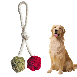 Nieuwe Duurzame Bal Hond Interactieve Kauwspeelgoed Met Katoenen Touw - Product Image 6