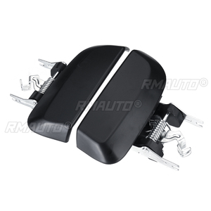 Poignée extérieure de porte arrière de voiture pour Nissan Pathfinder R51 2005 2006 2007 2008 2009 2010 2011 2012 2013 Noir / Chrome - Product Image 2