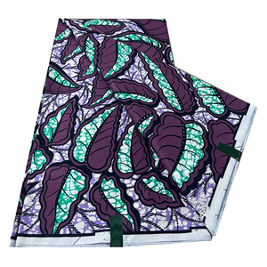 ผ้าลายขี้ผึ้งแท้จากแอฟริกันผ้าคอตตอนเนื้อนุ่มพิเศษผ้าลายขี้ผึ้งแอฟริกัน - Product Image 3