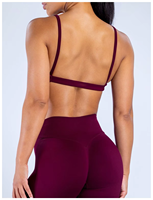 Ensemble de yoga 2 pièces pour femme avec logo personnalisé, soutien-gorge de sport à col montant et short cycliste taille mi-haute, imprimé, séchage rapide, sans couture, en Spandex/Nylon texturé