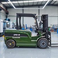 CE Elektrikli Forklift 2.5T 3T 3.5T 4T 3m 4m 5m 6m Kaldırma Yüksekliği Yüksek Verimli Depo Forklifti