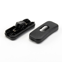 Interrupteur en ligne pour câblage domestique DIY, pour petits appareils électriques, 250V, bouton poussoir, 2A, noir, GWT850 OJ, isolation PC/PP, 10000