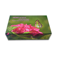 Tableau de cartes à jouer avec logo personnalisé Tarot Oracle Jeu de cartes d'affirmation positive avec boîte en bois et magnétique