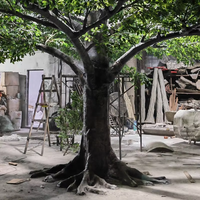 Arbre artificiel Arbol, olivier vert artificiel, arbre de banian, grand arbre artificiel pour hôtel, salon, maison, en stock