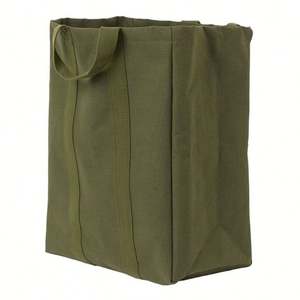 <b>Extra</b> <b>Large</b> Customized Cotton Canvas Tote Bag Durable Foldable Grocery Shopping Drawstring Bag Eco-Friendly Logo Great Letters - Product Image 3