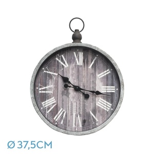 Reloj de pared estilo retro de 44x37,5x6cm con agujas; ideal para decoración y control del tiempo en cualquier habitación. - Product Image 1