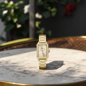 Reloj Clásico de Alta Calidad para Mujer, Correa de Acero Inoxidable, Reloj de Cuarzo de Lujo, Estilo Ejecutivo y de Moda - Product Image 3