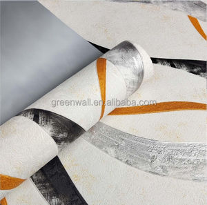 Papier peint mousse gaufrée texturé 3D <span class=keywords><strong>Parquet</strong></span> Papier peint mousse 3D imperméable adhésif peler et coller rouleaux de papier peint - Product Image 4