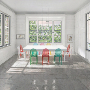 2026 Modern <b>Foldable</b> Rectangle Acrylic White 10-Seater Safety Children's <b>Dining</b> Event <b>Table</b> for Bedroom Hotel School Gym Use - Product Image 3