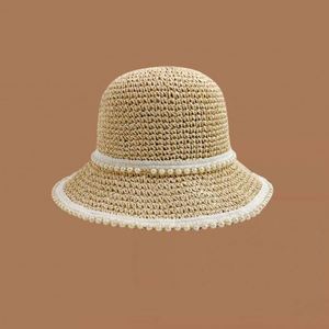 Nueva Colección de Sombreros de Paja Tejida para Mujer, Sombrero de Playa de Verano con Ala Ancha - Product Image 6