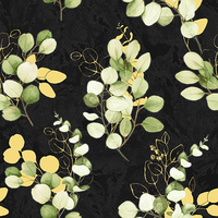 Papier peint PVC moderne imperméable à l'eau, motif feuilles d'eucalyptus texturées, 53 cm, pour la décoration intérieure des hôtels et des maisons