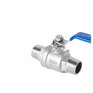 Válvula de Bola Washington de Acero Inoxidable 304 con Doble Rosca Macho de 1 Pulgada, Control de Flujo Manual para Uso Agrícola - Product Image 1