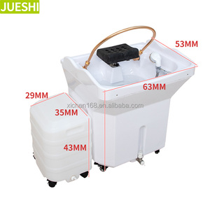 JUESHI Hot Sale Hair Salon Equipment <strong>Portable</strong> Head Spa Basin Multifunction Water Storage Head Basin with Wheels Hair Wash <strong>Sink</strong> - Product Image 6
