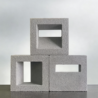 Briques décoratives légères en céramique expansée et PU, blocs de ciment à 9 grilles pour la conception de cloisons double face