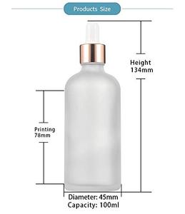 Botella de Vidrio Esmerilado con Gotero, de 15ml-120ml, Recargable, para Aceites Esenciales y Sueros para el Cuidado de la Piel - Product Image 4