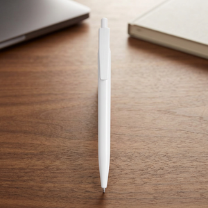 Penna a Sfera Retrattile in Plastica Bianca Marksman - Product Image 3