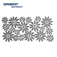 Paneles de valla de aluminio y madera para jardín, hoja de metal perforada de alta calidad, corte láser, artificial, pequeño