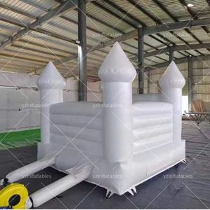 Castillo Inflable Comercial para Niños para Fiestas de Bodas - Modelo Blanco Doble Pequeño Perfecto para Saltar - Product Image 2