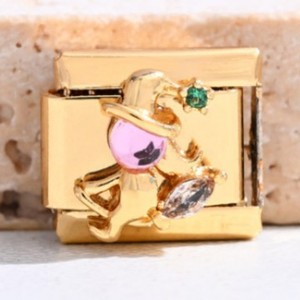 Fashion Charm <b>Bracelet</b> Set Gold Tone <b>Crystal</b> Rhinestone DIY Jewelry Unisex Yiwu Origin - Product Image 3