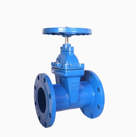 Vanne à opercule à joint rigide avec prix PN16 PN25 DN100 DN250 en fonte ductile, vannes à opercule à bride standard pour l'eau