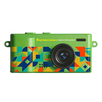 Nouvelle conception 2026 – Mini appareil photo rétro portable pas cher avec porte-clés et filtres intégrés pour le camping